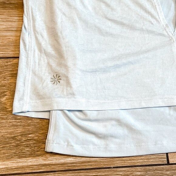 Athleta Girl Double Tank Camisoles Doubles in Light Blue, Size Medium 8-10 - Picture 4 of 4